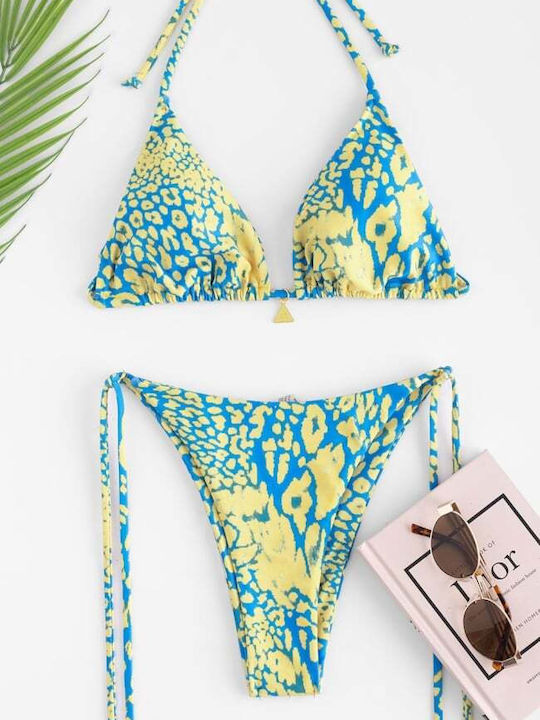 Set Bikini Set De Bikini Triunghi Galben