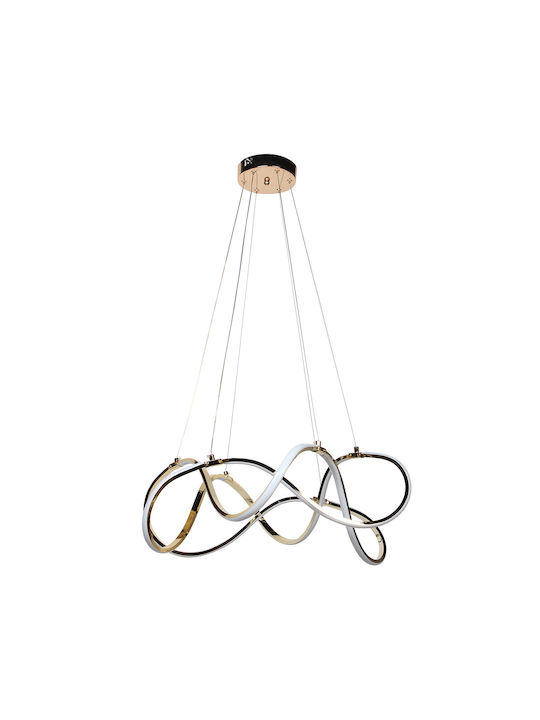 Keskor Ceiling Light Gold LED 60x60x18cm