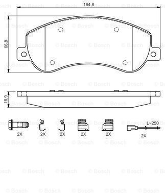 Bosch Brake Pad Set Disc Brake 0 986 494 624