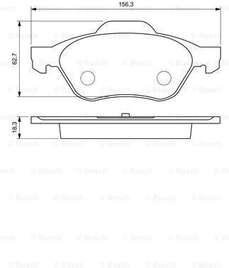 Set Plăcuțe de Frână Disc Frână Bosch 0 986 494 034