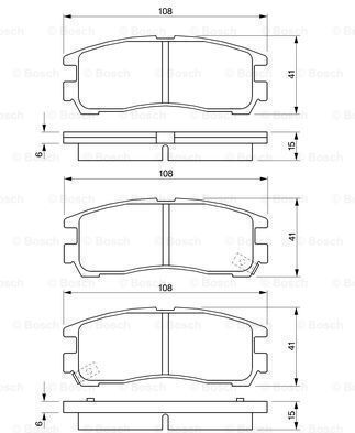 Bosch Disc Brake Pad Set 0 986 424 467