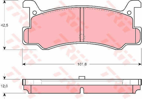 Trw Gdb375 Brake Pad Set Disc Brake
