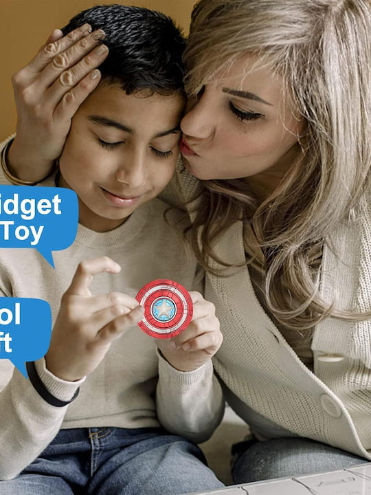 Fidget Spinner Μπρελόκ 2 1 – Σφυρί & Ασπίδα Σούπερ Ήρωα G43645