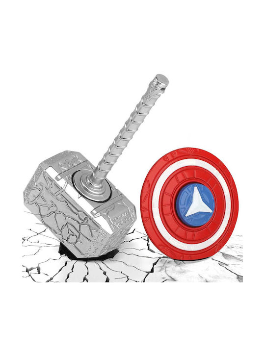 Fidget Spinner Keychain 2 In 1 – Superhero Hammer & Shield C43645