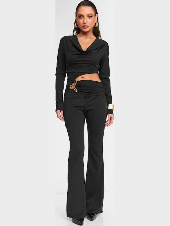 Women's Black One-piece Jumpsuit