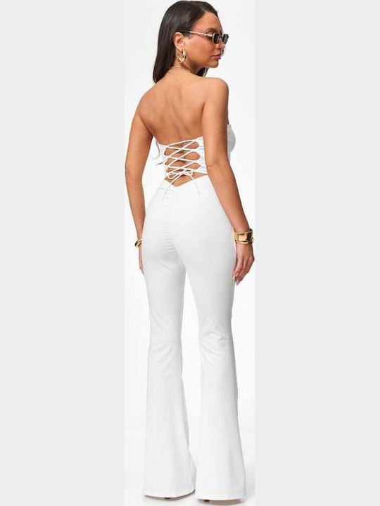 Damen Jumpsuit Weiß