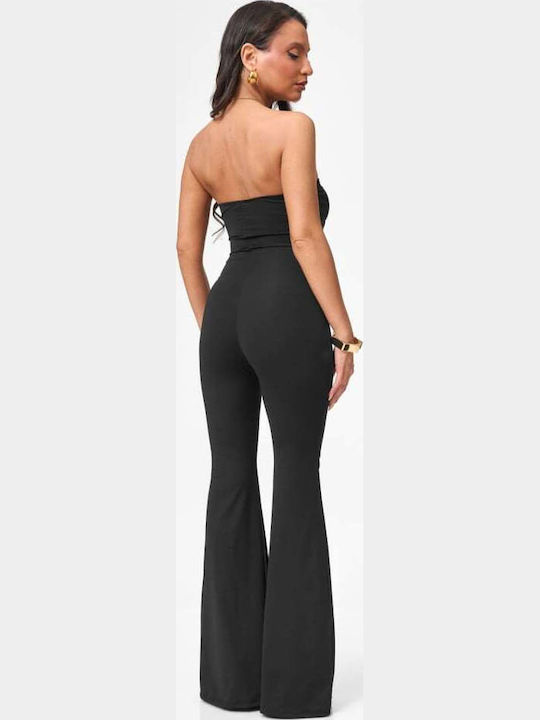 Γυναικεία Strapless Ολόσωμη Φόρμα Μαυρο