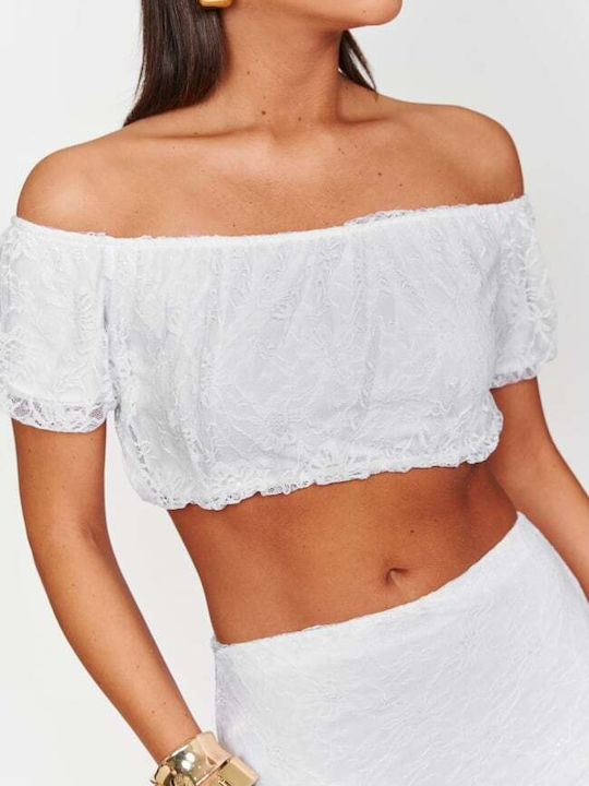 Set with Maxi Skirt White