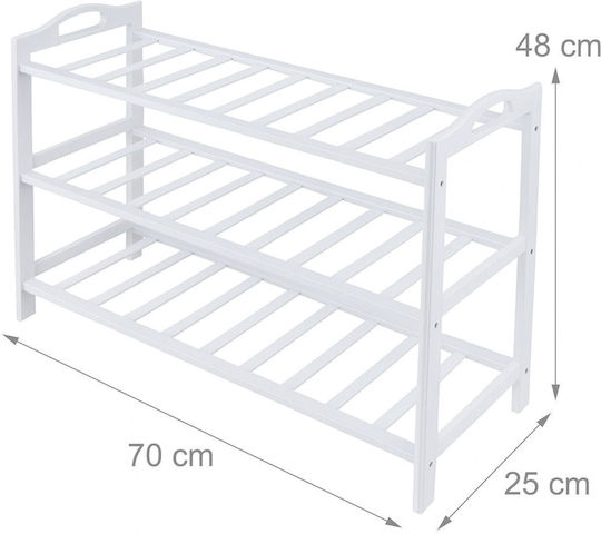 Поставка За Обувки От Бамбук 70x25x48см