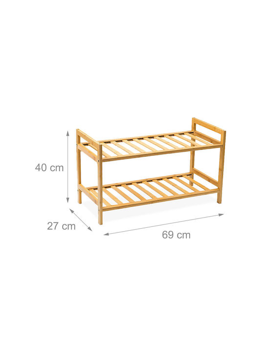 Schuhorganisatoren Aus Bambus 69x27x40cm