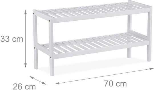 Organizator Pantofi din Bambus 70x26x33cm