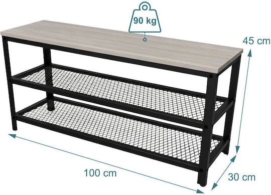 Μεταλλική Παπουτσοθήκη 100x30x45cm