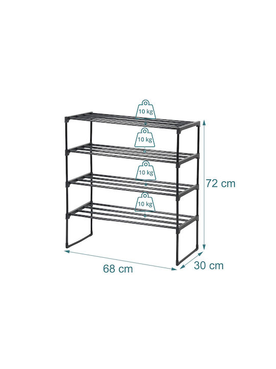 Organizator Pantofi Metalic 117x30x72cm