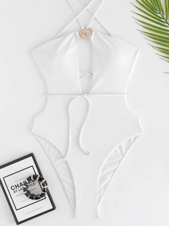 One Piece Swimsuit White