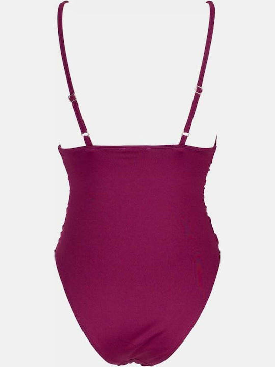 Costum De Baie Întreg Bordo