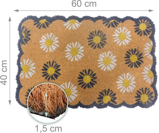 Relaxdays Входен Килим От Кокос Тree 60x40см