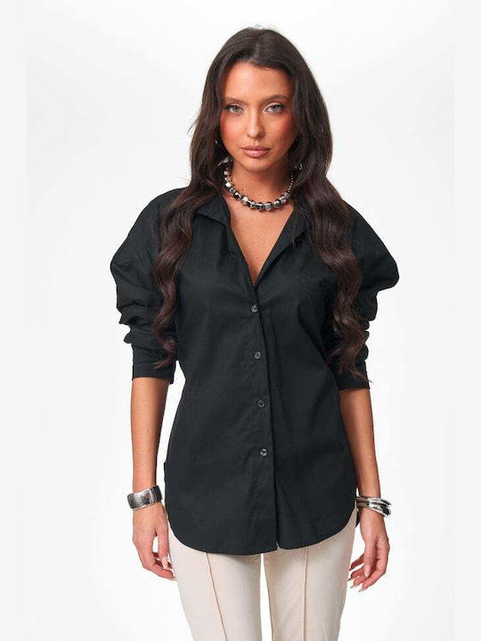Long Sleeve Women's Shirt Black