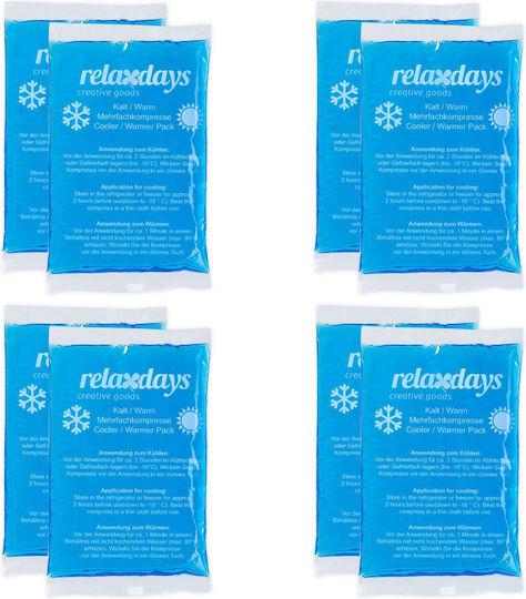 Set 8 Relaxdays Cold Gel Packs Blue White 1x15x9 Cm