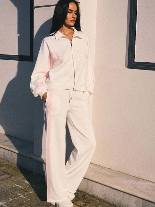 Women's Sweatpants Set White