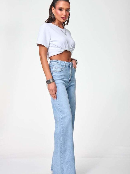 Women's Jean Pants in Wide Leg Style
