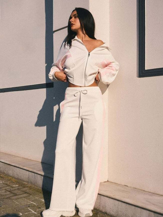 Women's Sweatpants Set White