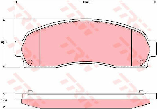 Trw Gdb4131 Brake Pad Set Disc Brake