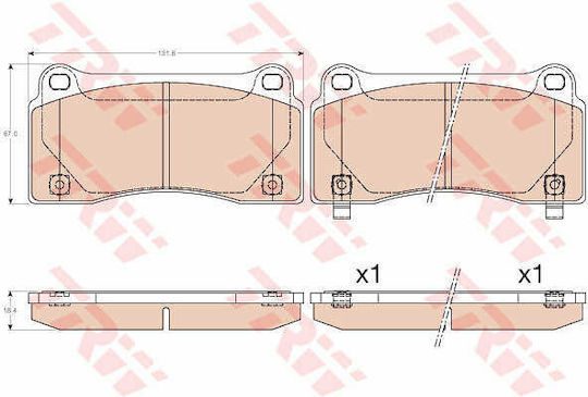 Trw Gdb3573 Brake Pad Set Disc Brake