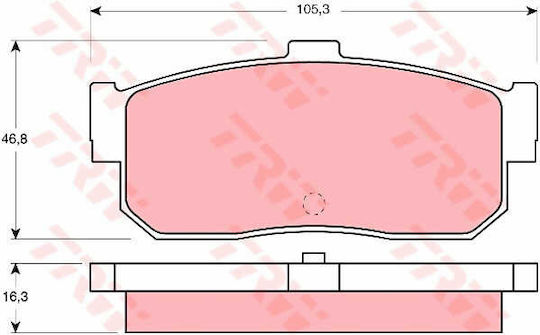 Trw Gdb1172 Brake Pad Set Disc Brake