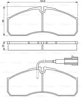Bosch Disc Brake Pad Set 0 986 494 278
