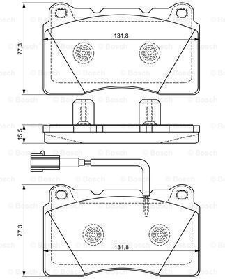 Bosch Brake Pad Set Disc Brake 0 986 494 539
