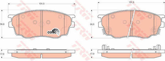 Set Plăcuțe De Frână Trw Gdb3309 Disc Frână
