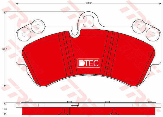 Set Plăcuțe De Frână Disc Frână Trw Gdb1547dte