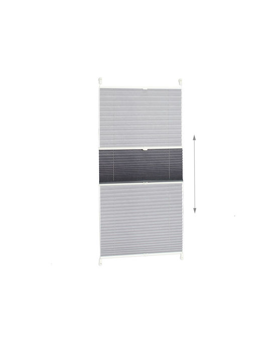 Relaxdays Rolete Geam Semi-Blackout Gri Lățime130xÎnălțime100cm 10021311_744