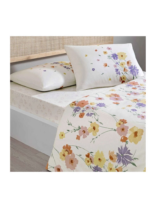 Tac Set Huse Pentru Pilote 200x220cm Dublă Cu 2 Fețe De Pernă & 1 Cearceaf Multicolor