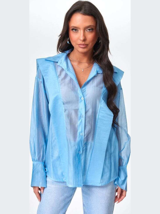 Long Sleeve Women's Shirt Blue