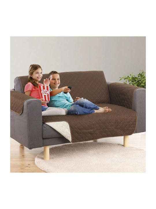 Maxx World Wasserdicht Elastische Abdeckung Zweisitziges Sofa Braun/Beige 180x240cm