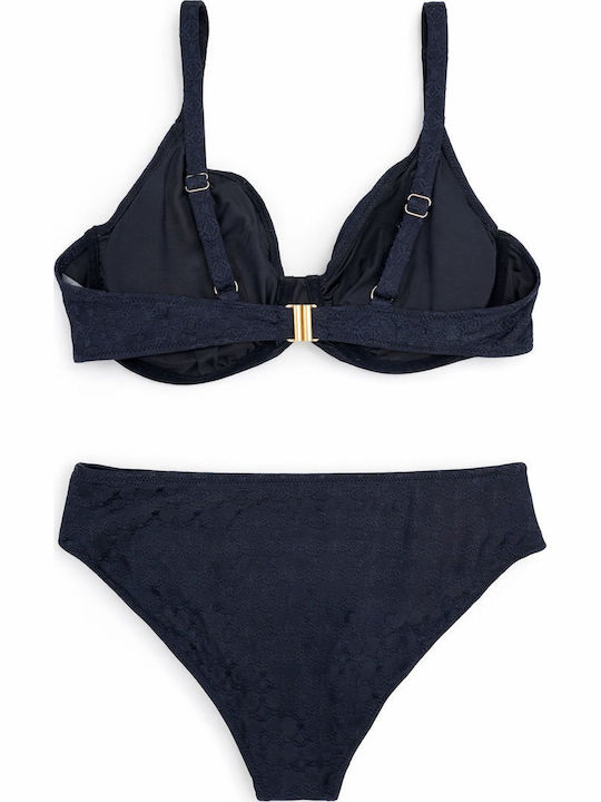 Set Bikini με Αφαιρούμενη Ενίσχυση Μαύρο