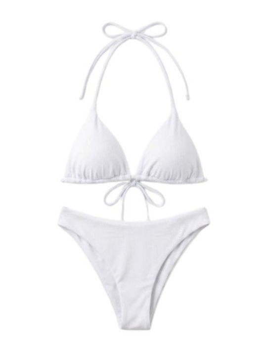 Bikini Set Triangle White