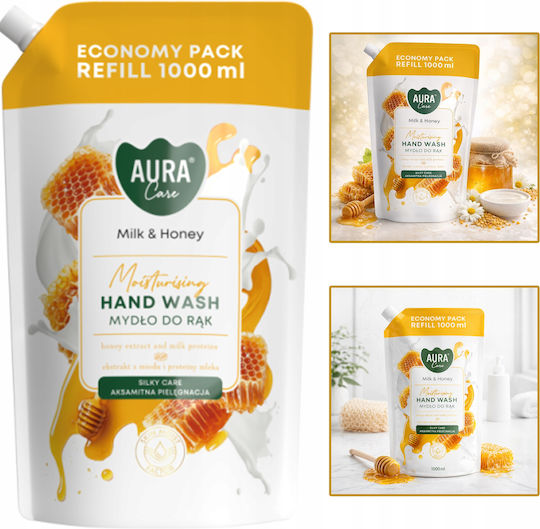 Aura Greca Refill Bubble Bath with Honey for Nourishing 1000ml