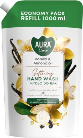 Aura Greca Refill Gel De Duș Cu Migdale Și Miros De Vanilie 1000ml