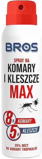 Bros Max Insektenschutzmittel Spray DEET Geeignet für Kinder 90ml 2 Stück
