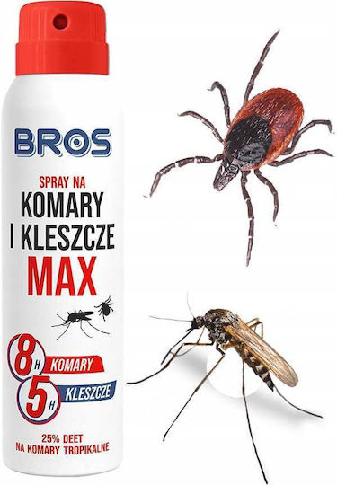 Bros Max Insektenschutzmittel Spray DEET Geeignet für Kinder 90ml 2 Stück