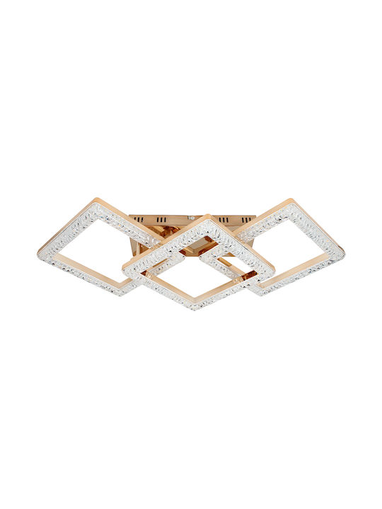 Keskor Keskor Deckenleuchte 75cm Gold mit Integrierte LED