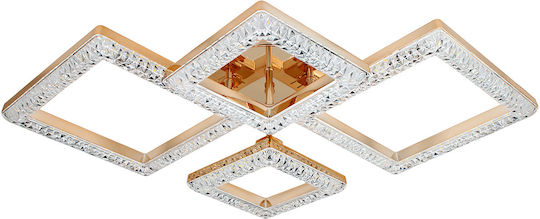 Keskor Deckenleuchte montieren 75cm Gold mit integrierter LED