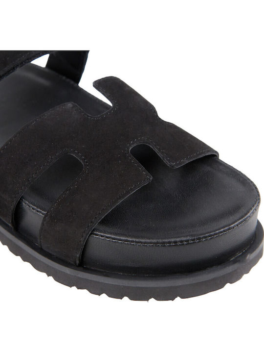 Women's Flat Sandals Flatforms Black