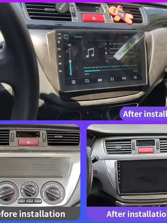 Car Audio System for Mitsubishi Lancer 2000-2007 Bluetooth USB WiFi GPS Apple CarPlay Android Auto with 9" Touch Screen