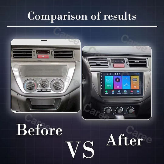 Auto-Audiosystem für Mitsubishi Lancer 2000-2007 mit Bluetooth USB Eingebautes Wi-Fi GPS Apple CarPlay Android Auto Touchscreen 9 Zoll