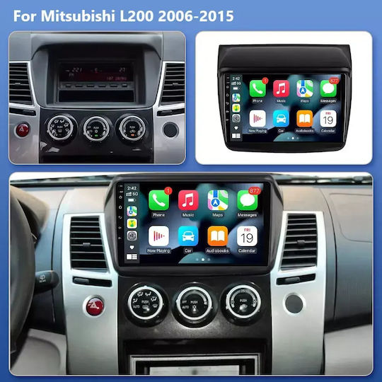 Car Audio System for Mitsubishi L200 2006-2015 Bluetooth USB WiFi GPS Apple CarPlay Android Auto with 9" Touch Screen