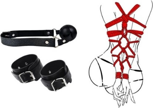 BDSM Kit σε Μαύρο Χρώμα 13τμχ