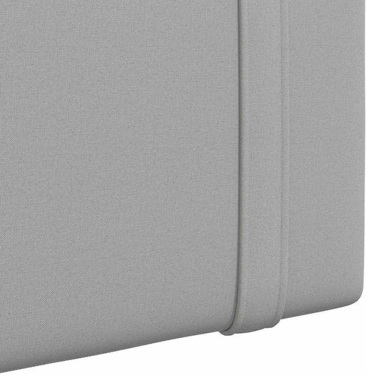 vidaXL Fabric Bed Headboard Pillow Gray 210x55cm